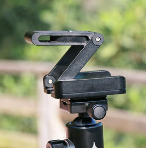 Compatible with Apple, Ulanzi Z Flex Tilt Tripod Head Aluminum Alloy Folding Quick Release Plate Stand Mount Spirit Level For Phones Camera - Zambeel