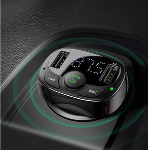Compatible With , Car Bluetooth MP3 Charger 4.2 Dual U Car Phone Charger - Zambeel