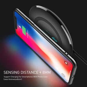 Compatible With Floveme Wireless Charger 5W For X For Round 5V1A Charger - Zambeel