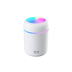 Cool Mist Humidifier, 300ml Mini Portable Humidifier With Multicolor LED Night Light, 2 Mist Mode And Auto Shut - Off, Personal Desktop Aroma Diffuser For Home Office - Zambeel