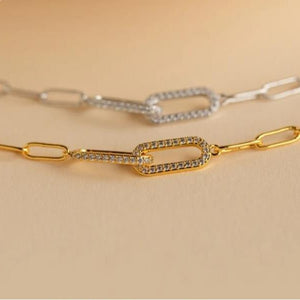 Copper Inlaid Zircon Infinite Symbol Bracelet For Women - Zambeel