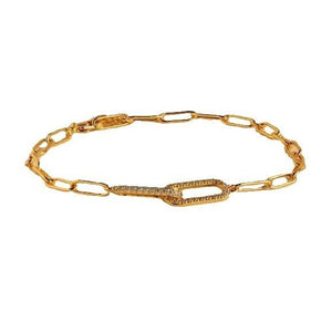 Copper Inlaid Zircon Infinite Symbol Bracelet For Women - Zambeel