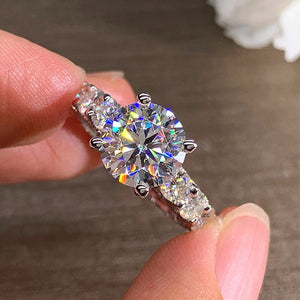 Copper Inlaid Zircon Ring Women - Zambeel