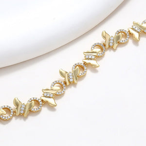 Copper Inlaid Zircon Smart Butterfly Stitching Bracelet European And American High - grade Bracelet - Zambeel