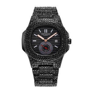Couple Watch Fashion And Fully - jewelled Calendar Quartz - Zambeel