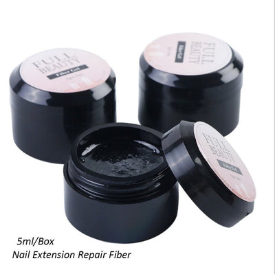 Creacked Repair Glue Nail Fiber Silk Extension Gel Fiberglass Poly UV Builder Gel Polish Manicure Art Prolonged Tool - Zambeel