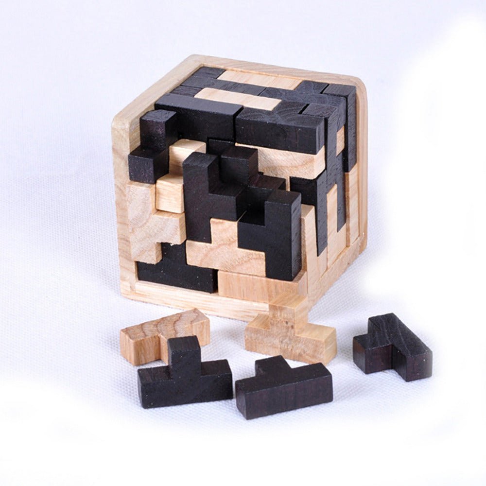 Creative 3D Puzzle Luban Interlocking Wooden Toy Early Educational Toys Puzzles - Zambeel