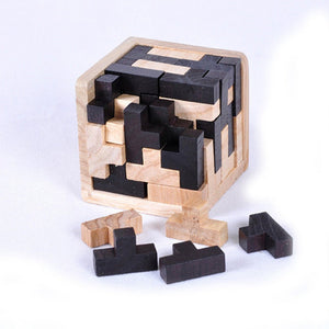 Creative 3D Puzzle Luban Interlocking Wooden Toy Early Educational Toys Puzzles - Zambeel