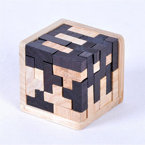 Creative 3D Puzzle Luban Interlocking Wooden Toy Early Educational Toys Puzzles - Zambeel