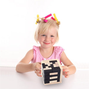 Creative 3D Puzzle Luban Interlocking Wooden Toy Early Educational Toys Puzzles - Zambeel
