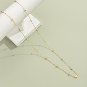 Creative And Fashionable Heart - shaped Bead Waist Chain, Golden Alloy Waist Chain For Women, Summer Accessory. - Zambeel