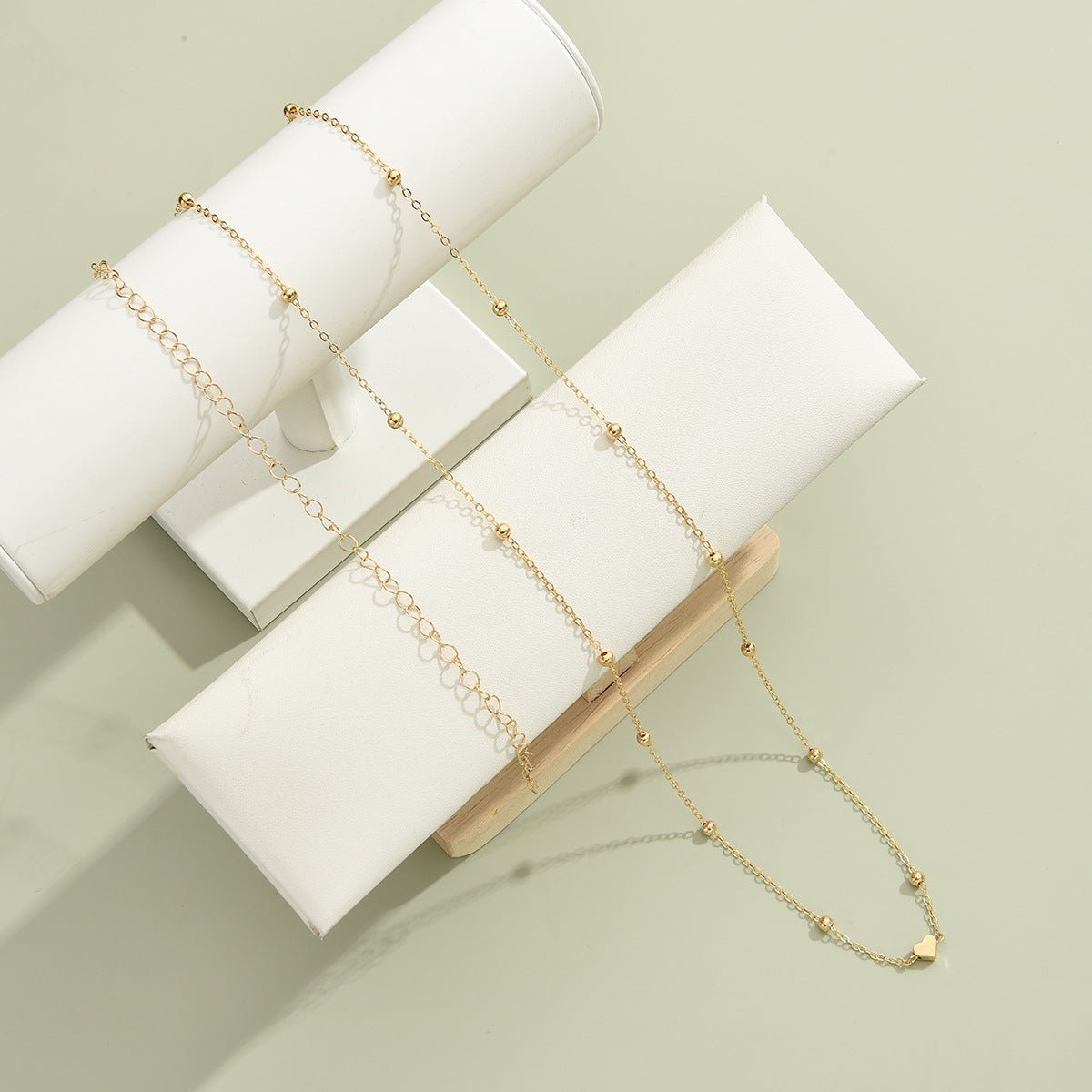 Creative And Fashionable Heart - shaped Bead Waist Chain, Golden Alloy Waist Chain For Women, Summer Accessory. - Zambeel