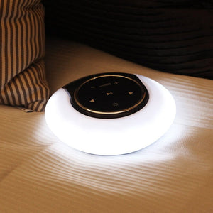 Creative Bluetooth Subwoofer Stereo Speaker LED Desk Lamp Stepless Dimming Folding Touch Atmosphere Night Light - Zambeel