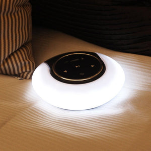 Creative Bluetooth Subwoofer Stereo Speaker LED Desk Lamp Stepless Dimming Folding Touch Atmosphere Night Light - Zambeel