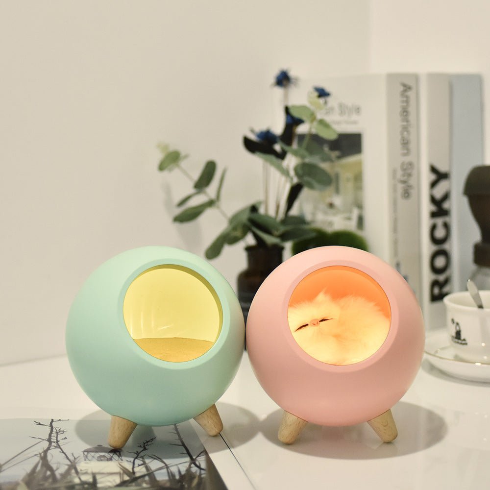 Creative Cute Cat House Atmosphere Table Lamp - Zambeel