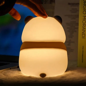 Creative Fashion Panda - shaped Lamp Silicone Night Light Home Decor - Zambeel