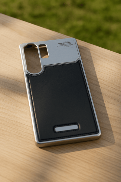 Creative Leather Patch Phone Case - Zambeel