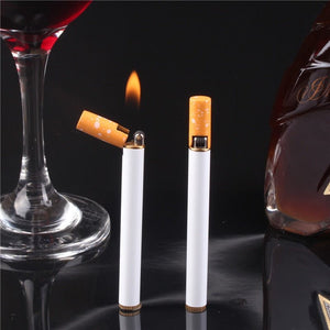 Creative Mini Lighter Butane Gas Metal Cigarette Shaped Lighter - Zambeel