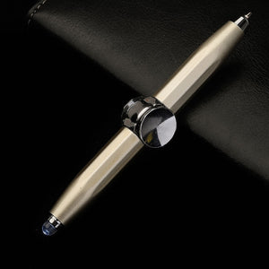 Creative Multi - Function LED Pen Spinning Decompression Gyro Metal Ballpoint Pen Fashion Office School Supplies Writing Pens - Zambeel
