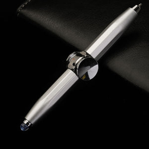 Creative Multi - Function LED Pen Spinning Decompression Gyro Metal Ballpoint Pen Fashion Office School Supplies Writing Pens - Zambeel