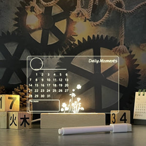Creative Note Board Creative Led Night Light USB Message Board Holiday Light With Pen Gift For Children Girlfriend Decoration Night Lamp - Zambeel