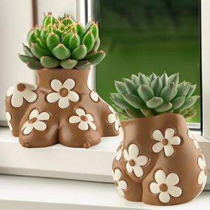 Creative Resin Body Art Flowerpot Home Home Decor - Zambeel