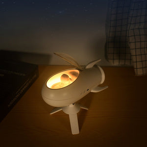 Creative Rocket Shape Bluetooth Speaker Bedroom Small Night Lamp - Zambeel