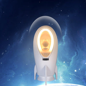 Creative Rocket Shape Bluetooth Speaker Bedroom Small Night Lamp - Zambeel