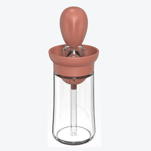 Creative Silicone Brush Head Brush Oil Bottle Kitchen High Temperature Resistant Press Type Oil Metering Oil Bottle - Zambeel
