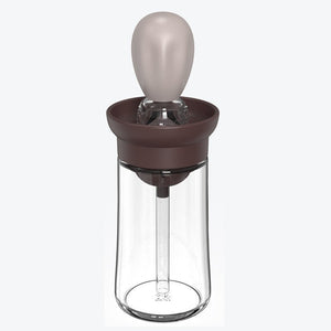 Creative Silicone Brush Head Brush Oil Bottle Kitchen High Temperature Resistant Press Type Oil Metering Oil Bottle - Zambeel