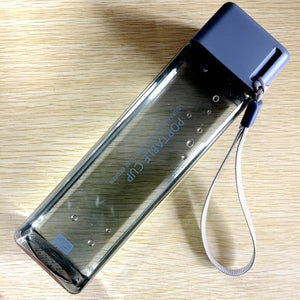 Creative Square Water Bottle Portable Anti - fall Hand Cup Plastic Transparent Sports Travel Bottle Leakproof - Zambeel