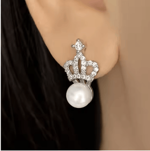 Crown Pearl Necklace Set - Zambeel