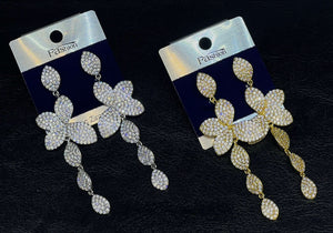 Crystal Bloom Drop Earrings - Zambeel