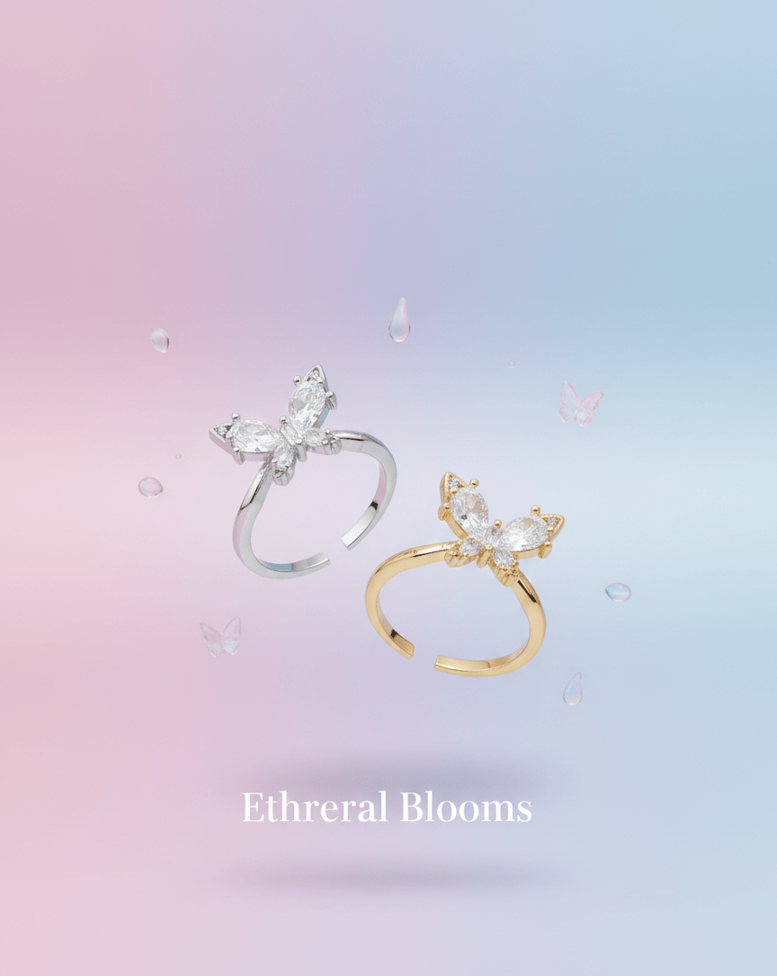 Crystal Butterfly Ring - Zambeel