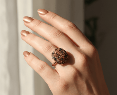 Crystal Dome Statement Ring - Zambeel