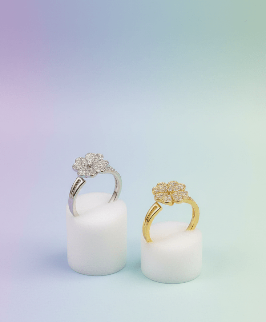 Crystal Flower Ring - Zambeel