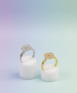 Crystal Flower Ring - Zambeel