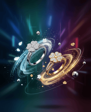 Crystal Flower Ring - Zambeel