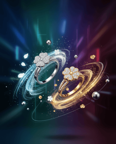 Crystal Flower Ring - Zambeel