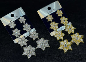 Crystal Rainfall Long Earrings - Zambeel