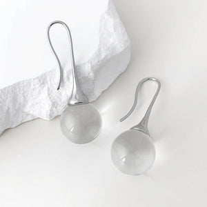 Crystal Round Beads All - match Earrings Women - Zambeel