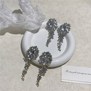 Crystal Shining Diamond Exaggerated Ball Stud Earrings For Dinner Women - Zambeel