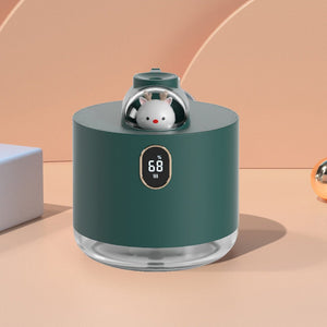 Cute Bear Wireless Air Humidifier USB Aromatherapy Diffuser With LED Lamp 500ML Portable Ultrasonic Mist Maker Water Car Fogger - Zambeel