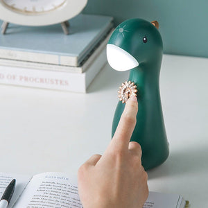 Cute Dinosaur LED Night Light ABS Pat Light Touch Control Night Light - Zambeel