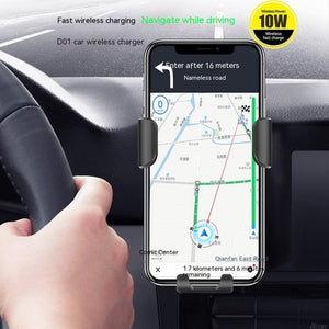 D12 Car Wireless Charger Air Outlet Clip - Zambeel