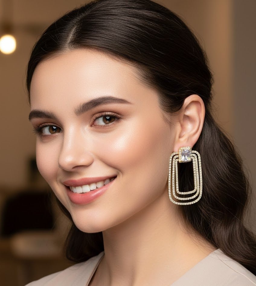Daisy Luxe Halo Earrings - Zambeel