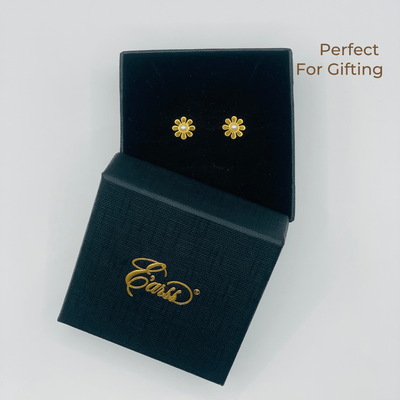 Daisy with Pearl Gold | Stainless Steel | 18K Gold Plated - Zambeel