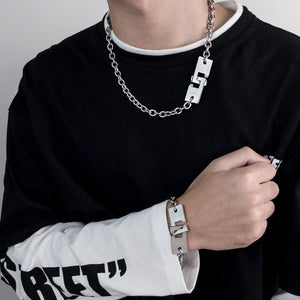 Dark Style Necklace Ins Personalized Hip Hop Pendant - Zambeel