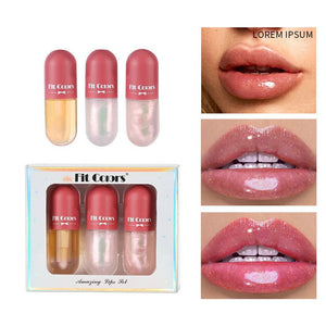 Day Night Instant Volume Lip Plumper Oil Clear Lasting Nourishing Repairing Reduce Lip Fine Line Care Lip Beauty Cosmetic - Zambeel