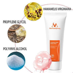 Deep Cleansing Purifying Peel of Black Mud Facial Face Mask Remove Blackhead Facial Mask Strawberry Nose Acne Remover Face Care - Zambeel